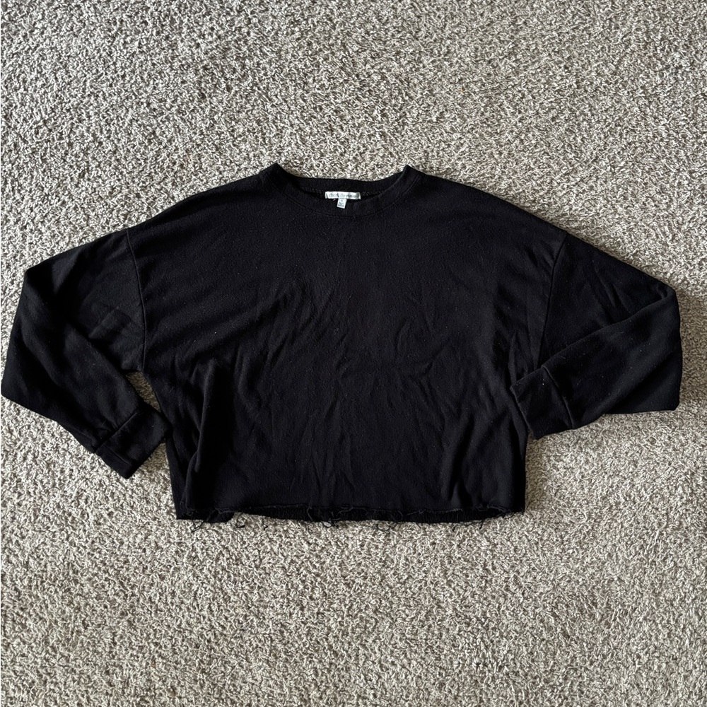 Charlotte Russe Classic Black Crew Neck Sweater